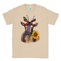 Mushroom sunflower aztec ribbon goat Classic Tee - RanaPortraitStore