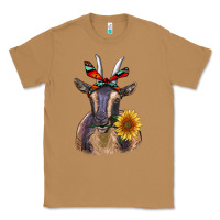 Toasted Coconut sunflower aztec ribbon goat Classic Tee - RanaPortraitStore