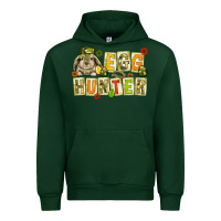 Forest Green Egg hunter with camouflage plate letters Urban Hoodie - NancyCooperArtShop