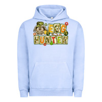 Pigment Grape Ice Egg hunter with camouflage plate letters Urban Hoodie - NancyCooperArtShop