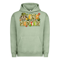 Pigment Oil Green Egg hunter with camouflage plate letters Urban Hoodie - NancyCooperArtShop