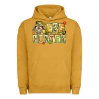 Pigment Peanut Butter Egg hunter with camouflage plate letters Urban Hoodie - NancyCooperArtShop