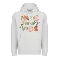 Dove Grey nine is a vibe Premium Hoodie - MaliasSmallBusiness