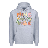Heather Grey nine is a vibe Premium Hoodie - MaliasSmallBusiness