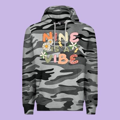 Nine Is A Vibe Premium Hoodie Designed By Maliassmallbusiness
