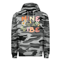 Slate Camo nine is a vibe Premium Hoodie - MaliasSmallBusiness