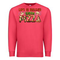 Cardinal life is better with pizza Premium Sweatshirt - AdoDesignShop