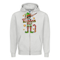 Dove Grey im the badass elf Zipper Hoodie - FaDigitalArtStudio