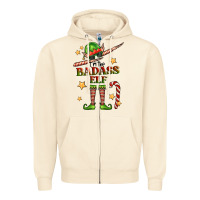 Sandshell im the badass elf Zipper Hoodie - FaDigitalArtStudio