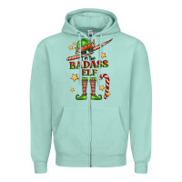 Seafoam im the badass elf Zipper Hoodie - FaDigitalArtStudio