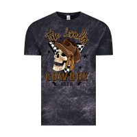 Cloud Black the lonely cowboy club Vintage Tee - MaliasSmallBusiness