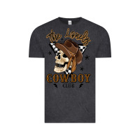 Vintage Black the lonely cowboy club Vintage Tee - MaliasSmallBusiness