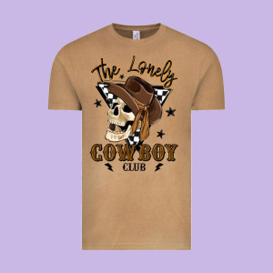 The Lonely Cowboy Club Vintage Tee Designed By Maliassmallbusiness