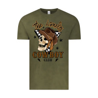 Vintage Olive the lonely cowboy club Vintage Tee - MaliasSmallBusiness