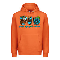 Carrot peace love  gemstone Premium Hoodie - AdoDesignShop