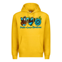 Lemon peace love  gemstone Premium Hoodie - AdoDesignShop