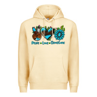 Pina Colada peace love  gemstone Premium Hoodie - AdoDesignShop