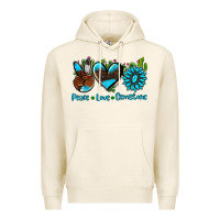 Tofu peace love  gemstone Premium Hoodie - AdoDesignShop