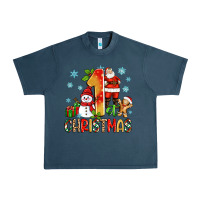 Midnight Navy 1st christmas santa and snowman Urban Heavy Tee - Zillion Design Studio
