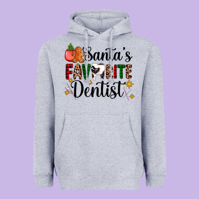 Santa's Favorite Dentist Heavyweight Hoodie Designed By Adodesignshop