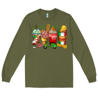 Army Green italy coffee cups Long Sleeve Tee - Zillion Design Studio