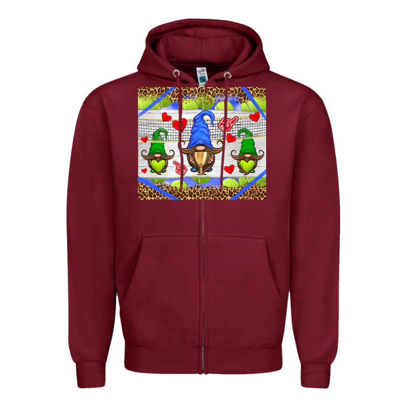 Western Tennis Gnome Zipper Hoodie by HRA Design Shop | Teevron