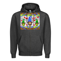 Charcoal Heather western tennis gnome Zipper Hoodie - HRA Design Shop