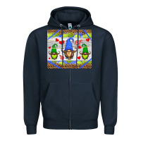 Navy western tennis gnome Zipper Hoodie - HRA Design Shop