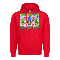 Red western tennis gnome Zipper Hoodie - HRA Design Shop