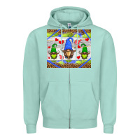 Seafoam western tennis gnome Zipper Hoodie - HRA Design Shop
