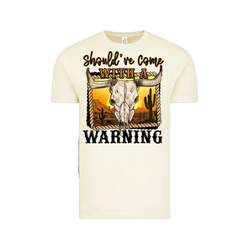 Should've Come With A Warning Vintage Tee by MaliasSmallBusiness | Teevron