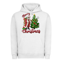 Pigment Lunar Rock Merry Christmas Black Santa Urban Hoodie - MaliasSmallBusiness