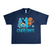 Navy 1st christmas gingerbread boy Urban Heavy Tee - Zillion Design Studio