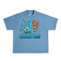 Pebble Blue 1st christmas gingerbread boy Urban Heavy Tee - Zillion Design Studio