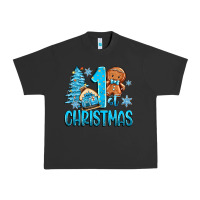 Pigment Black 1st christmas gingerbread boy Urban Heavy Tee - Zillion Design Studio