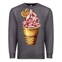 Charcoal Heather ice cream fast food Premium Sweatshirt - AdoDesignShop