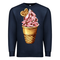Navy ice cream fast food Premium Sweatshirt - AdoDesignShop