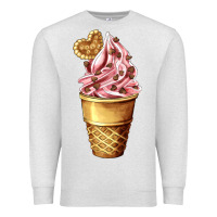 Oatmeal Heather ice cream fast food Premium Sweatshirt - AdoDesignShop