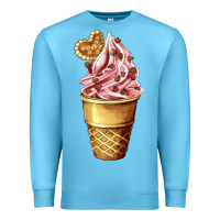 Ocean Blue ice cream fast food Premium Sweatshirt - AdoDesignShop