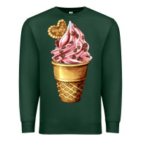 Sports Green ice cream fast food Premium Sweatshirt - AdoDesignShop