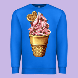 Ice Cream Fast Food Premium Sweatshirt Designed By Adodesignshop