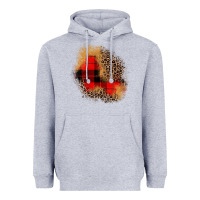 Heather Grey christmas patch Heavyweight Hoodie - JahusDesignShop