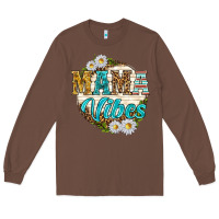 Chestnut mama vibes with daisies Long Sleeve Tee - texasbilliewilder