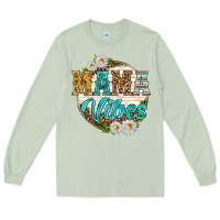 Matcha mama vibes with daisies Long Sleeve Tee - texasbilliewilder