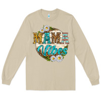 Mushroom mama vibes with daisies Long Sleeve Tee - texasbilliewilder