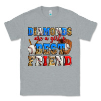 Heather Grey diamonds are a girl's best friend baseball Classic Tee - Zillion Design Studio