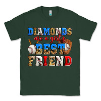 Sports Green diamonds are a girl's best friend baseball Classic Tee - Zillion Design Studio