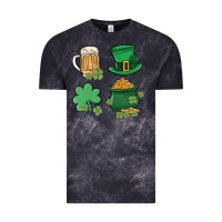 Cloud Black pot of gold Vintage Tee - MaliasSmallBusiness