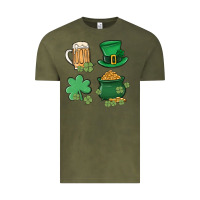 Vintage Olive pot of gold Vintage Tee - MaliasSmallBusiness