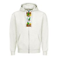 Oatmeal Heather golf penwraps Zipper Hoodie - HRA Design Shop